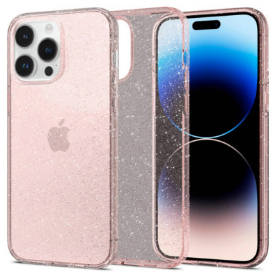 Чохол до мобільного телефона Spigen Apple Iphone 14 Pro Max Liquid Crystal Glitter, Rose Quartz (ACS04811)