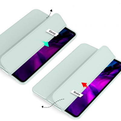 Чохол до планшета BeCover Tri Fold Soft TPU Silicone Apple iPad Pro 12.9 2020/2021/2022 Light Green (711738)