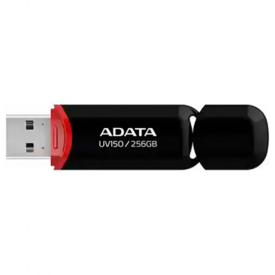 USB флеш накопичувач ADATA 256GB UV150 Black USB 3.2 (AUV150-256G-RBK)