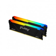 Модуль пам'яті для комп'ютера DDR4 16GB (2x8GB) 3200 MHz Beast Black Kingston Fury (ex.HyperX) (KF432C16BB2AK2/16WP)
