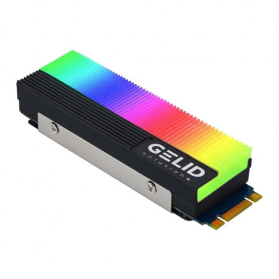 Радіатор охолодження Gelid Solutions GLINT ARGB M.2 2280 SSD (M2-RGB-01)