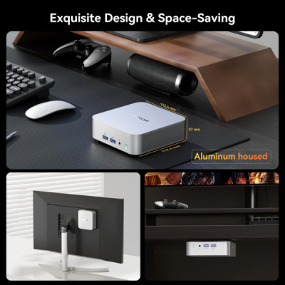 Комп'ютер GEEKOM Mini PC A8 / Ryzen7 8745HS, 32, 1TB, Radeon 780M, W11Pro (GMA8R78745HS-321T-EU)