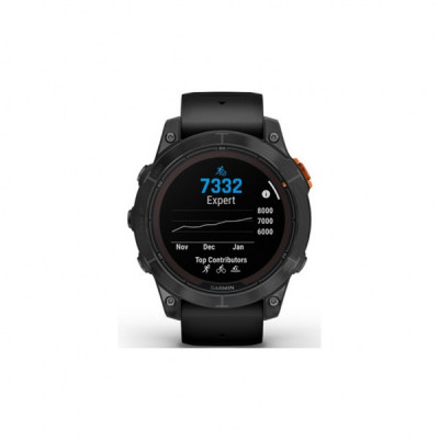 Смарт-годинник Garmin fenix 7 Pro Solar, Glass, SltGrySS w/Black Band, GPS (010-02777-01)