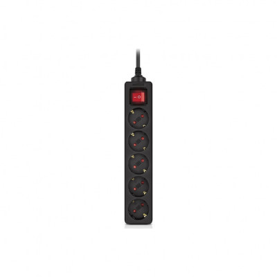 Мережевий фільтр живлення REAL-EL RS-PROTECT M 10m, black (EL122300037)