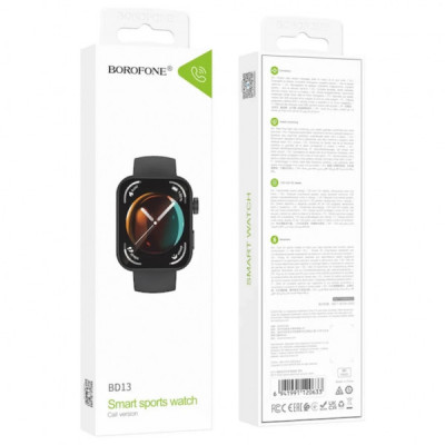 Смарт-годинник BOROFONE BD13 Smart sports watch (call version) Black (6941991120633)