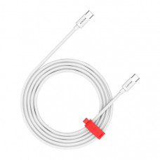 Дата кабель USB-C to USB-C 1.2m CC100AB 100W Braided White Canyon (CND-CC100AB12W)