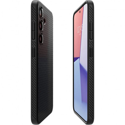 Чохол до мобільного телефона Spigen Samsung Galaxy S24+, Liquid Air, Matte Black (ACS07327)