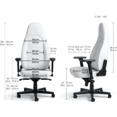 Крісло ігрове Noblechairs Icon White Edition (NBL-ICN-PU-WED)