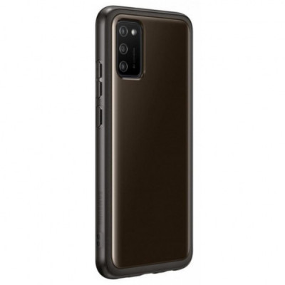 Чохол до мобільного телефона Samsung Soft Clear Cover Galaxy A02s (A025) Black (EF-QA025TBEGRU)