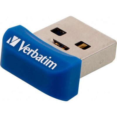 USB флеш накопичувач Verbatim 16GB Store 'n' Stay NANO Blue USB 3.0 (98709)