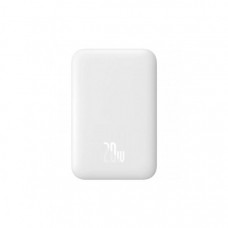 Батарея універсальна Baseus Magnetic Wireless Mini 6000mAh 20W, PD QC/3.0, white (P10059002223-00)