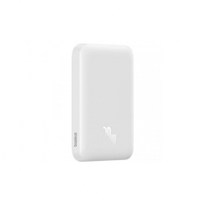 Батарея універсальна Baseus Magnetic Wireless Mini 6000mAh 20W, PD QC/3.0, white (P10059002223-00)