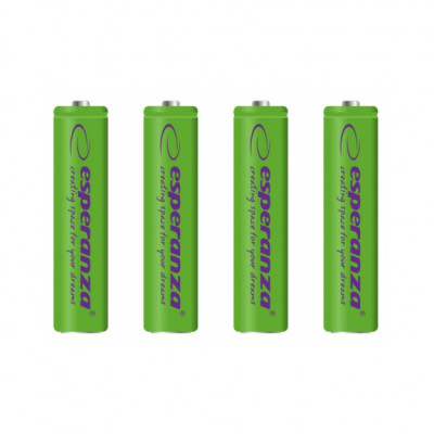 Акумулятор Esperanza AAA 1000mAh Ni-MH * 4 green (EZA102G)