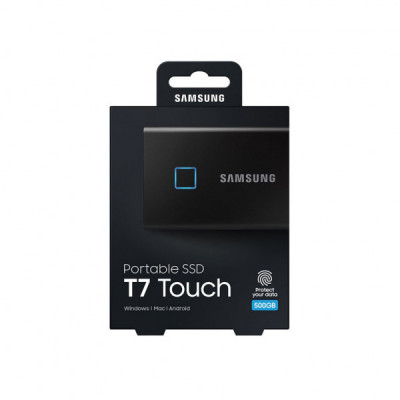 Накопичувач SSD USB 3.2 500GB T7 Touch Samsung (MU-PC500K/WW)