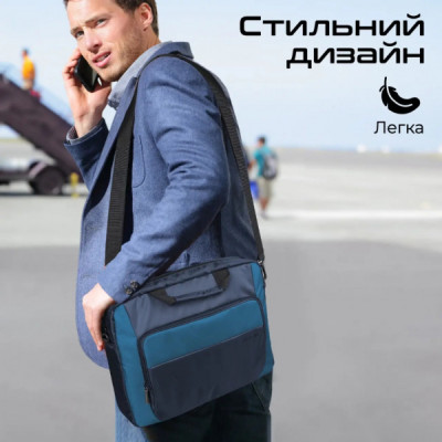 Сумка для ноутбука Promate 15.6" Limber-MB blue (limber-mb.blue)