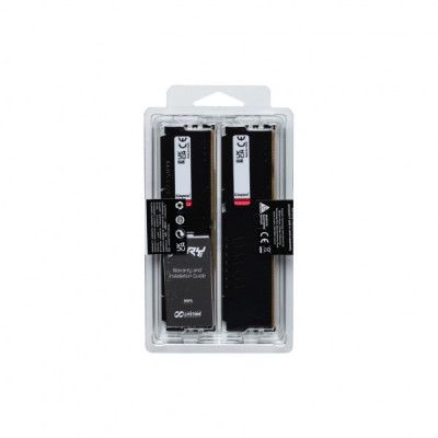 Модуль пам'яті для комп'ютера DDR5 64GB (2x32GB) 5200 MHz Beast Black Kingston Fury (ex.HyperX) (KF552C40BB2K2-64)
