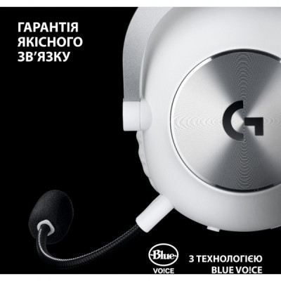 Навушники Logitech G Pro X 2 Lightspeed Wireless White (981-001269)