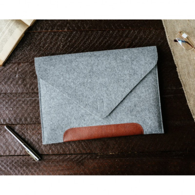 Чохол до ноутбука Gmakin 13.3" GM10 Grey/Brown, для MacBook Air/Pro 13.3 (GM10)