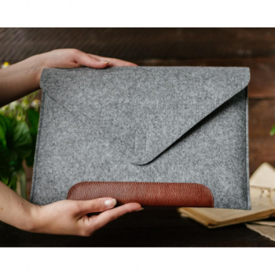 Чохол до ноутбука Gmakin 13.3" GM10 Grey/Brown, для MacBook Air/Pro 13.3 (GM10)