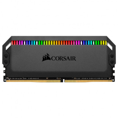 Модуль пам'яті для комп'ютера DDR4 32GB (2x16GB) 3200 MHz Dominator Platinum RGB Black Corsair (CMT32GX4M2C3200C16)