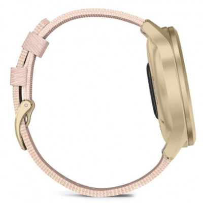 Смарт-годинник Garmin vivomove Style, S/E EU, Light Gold, Blush Pink, Nylon (010-02240-22)