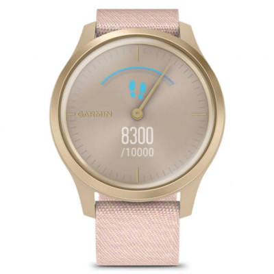 Смарт-годинник Garmin vivomove Style, S/E EU, Light Gold, Blush Pink, Nylon (010-02240-22)