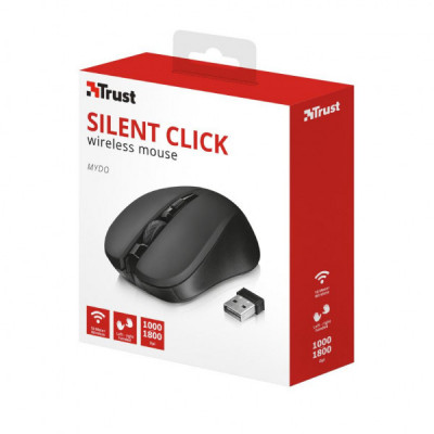 Мишка Trust Mydo Silent wireless mouse black (21869)