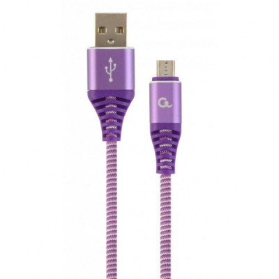 Дата кабель USB 2.0 Micro 5P to AM Cablexpert (CC-USB2B-AMmBM-2M-PW)