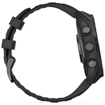 Смарт-годинник Garmin fenix 8 47mm, AMOLED, Glass/SS, SlateGray Steel/Black, BlkBnd, GPS (010-02904-00)