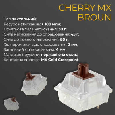 Клавіатура Ducky One 3 Mini Cherry MX Brown RGB UA USB Black (DKON2161ST-BUAPXCLAWSC1)