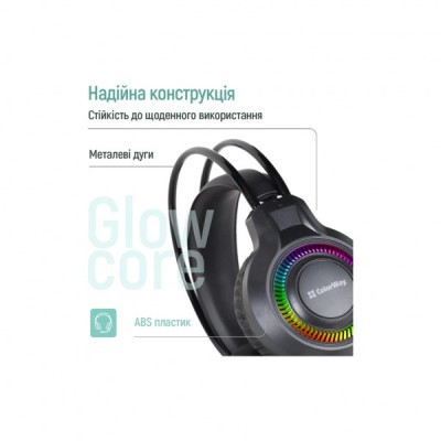 Навушники ColorWay GlowCore RGB Black (CW-HPG02BK)