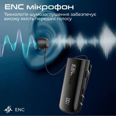 Навушники Promate Monoflix-bt Black (monoflix-bt.black)