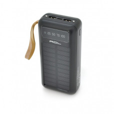 Батарея універсальна ACL 30000mAh, SOLAR, Type-C/Lighting/Micro/USB, Black (PW-61B)