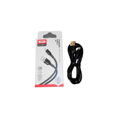 Дата кабель USB 2.0 AM to Lightning 1.0m NB212 2.1A Black XO (XO-NB212i-BK)