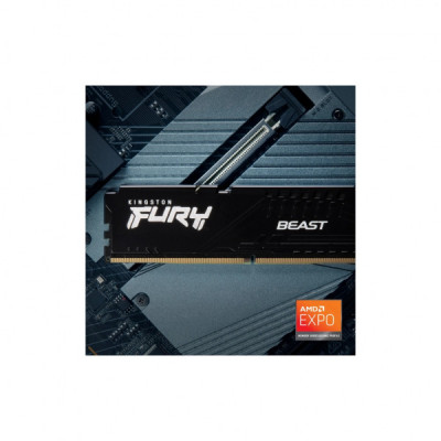 Модуль пам'яті для комп'ютера DDR5 128GB (2x64GB) 5600 MHz Beast Kingston Fury (ex.HyperX) (KF556C36BBEK2-128)