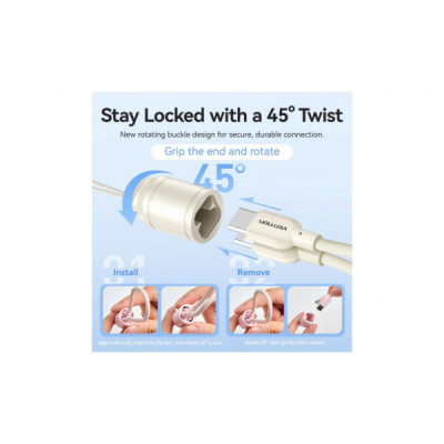 Батарея універсальна VENTION 10000mAh 22,5W Fast Charging, USB-A, 2xUSB-C Beige (FKAN0-C) Батарея універсальна VENTION 10000mAh 22,5W Fast Charging, USB-A, 2xUSB-C Beige (FKAN0-C)