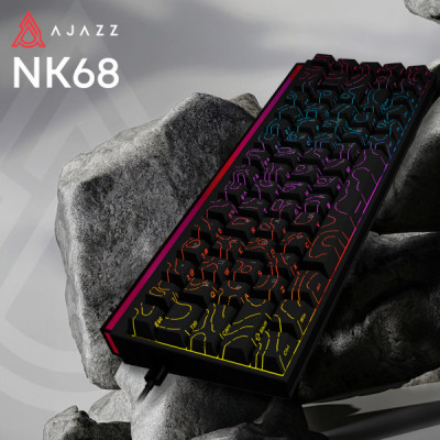 Клавіатура Ajazz NK68 Red Switch USB UA Black (NK68-R-S-B)