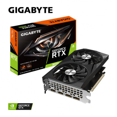 Відеокарта GIGABYTE GeForce RTX3050 8Gb WINDFORCE OC V2 (GV-N3050WF2OCV2-8GD)