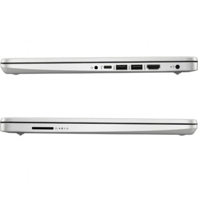 Ноутбук HP HP 14s-dq5007ua 14" FHD IPS, 250n/i3-1215U (4.4)/8Gb/SSD512Gb/Intel UHD/DOS/Сріблястий (6J314EA)