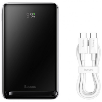 Батарея універсальна Baseus Magnetic Bracket 10000mAh 20W, White (PPCXZ10) (PPCX000002)