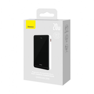 Батарея універсальна Baseus Magnetic Bracket 10000mAh 20W, White (PPCXZ10) (PPCX000002)