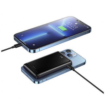 Батарея універсальна Baseus Magnetic Bracket 10000mAh 20W, White (PPCXZ10) (PPCX000002)