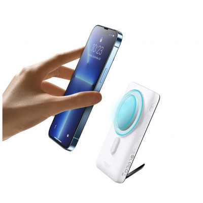 Батарея універсальна Baseus Magnetic Bracket 10000mAh 20W, White (PPCXZ10) (PPCX000002)