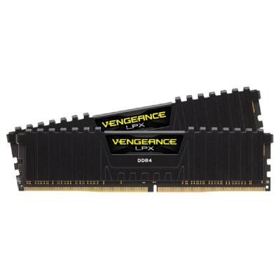 Модуль пам'яті для комп'ютера DDR4 16GB (2x8GB) 3200 MHz Vengeance LPX Black Corsair (CMK16GX4M2B3200C16)