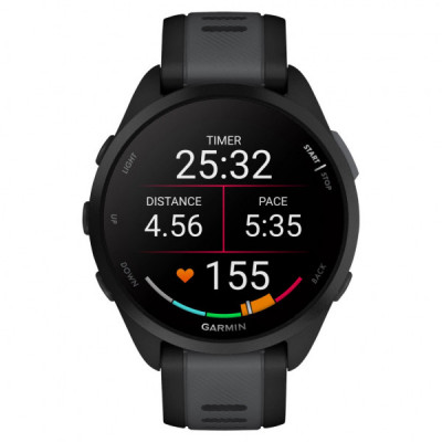 Смарт-годинник Garmin Forerunner 165 Music, Black/Slate Grey, GPS (010-02863-30)