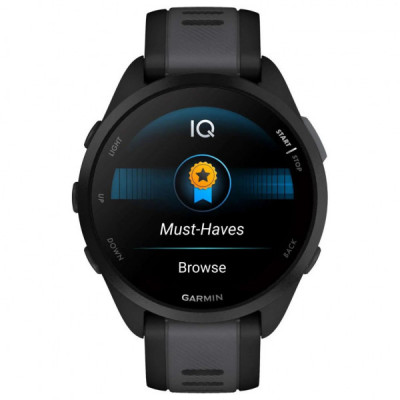 Смарт-годинник Garmin Forerunner 165 Music, Black/Slate Grey, GPS (010-02863-30)