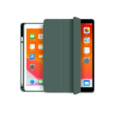 Чохол до планшета BeCover Tri Fold Soft TPU mount Apple Pencil Apple iPad 10.2 2019/2020/2021 Dark Green (706743)