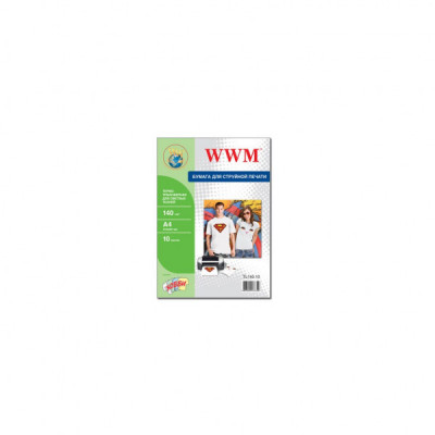 Фотопапір WWM A4 Termotransfers/White (TL140.10)