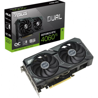 Відеокарта ASUS GeForce RTX4060Ti 8Gb DUAL SSD OC Edition (DUAL-RTX4060TI-O8G-SSD)