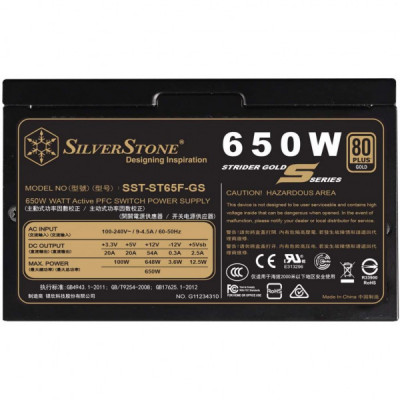 Блок живлення Silver Stone 650W STRIDER (SST-ST65F-GS)